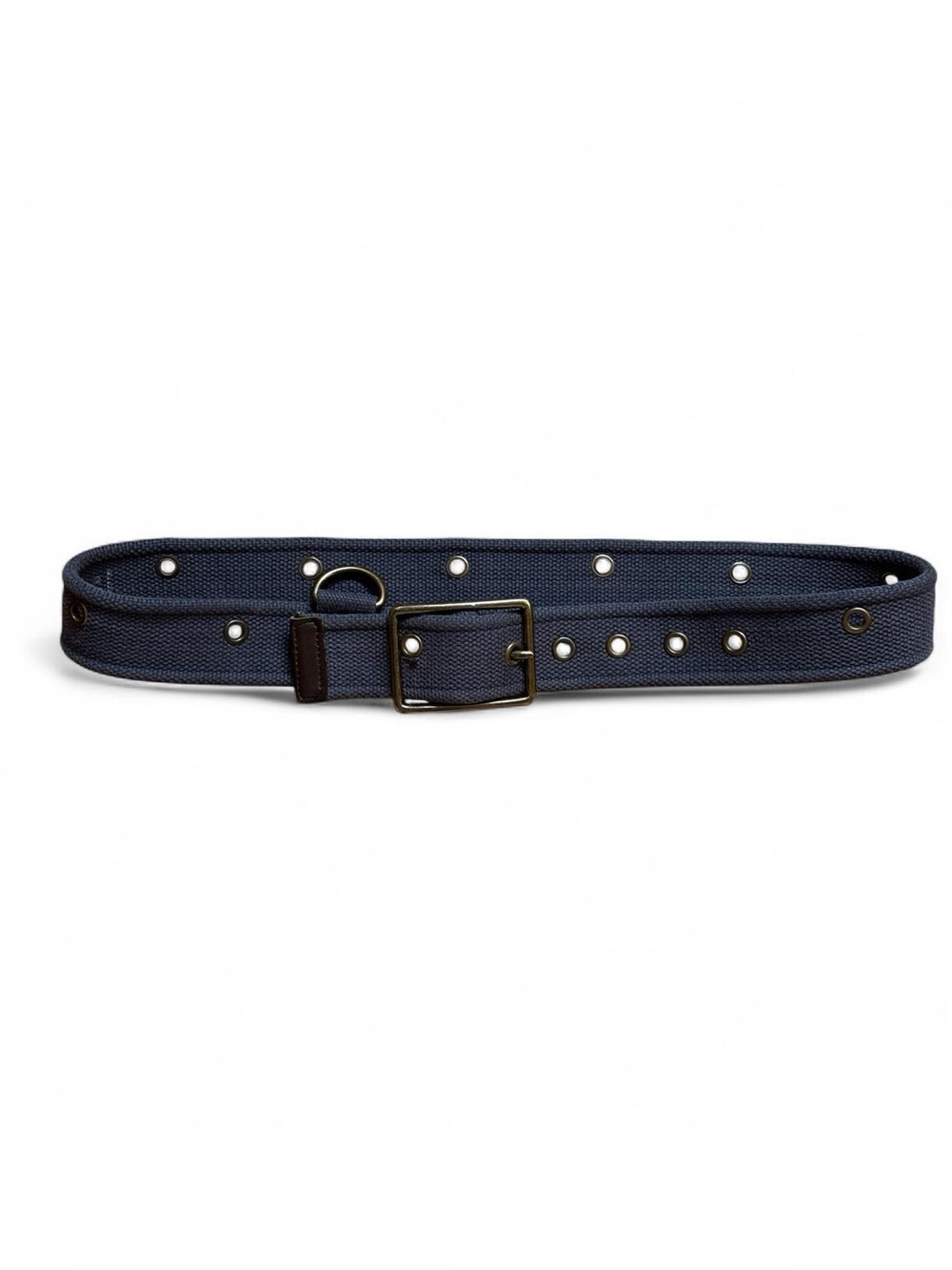 Vintage GAP Canvas Web Belt Blue Grommet Military Utility Y2K Size 30